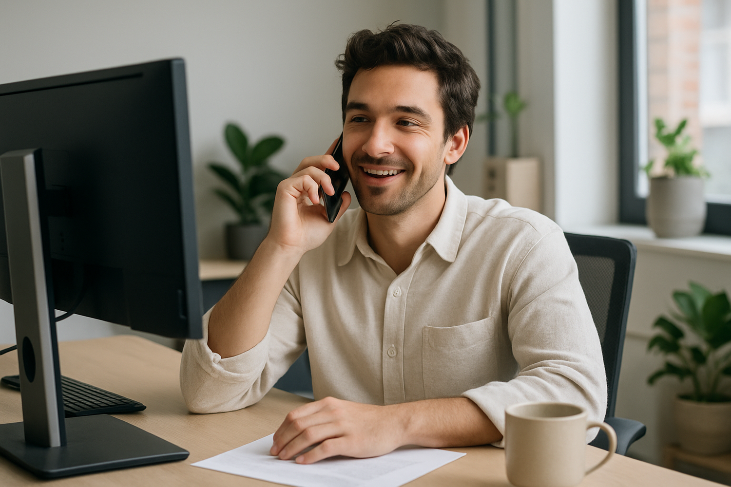 casual person on call in office